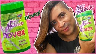 RESENHA CREME SUPER BABOSÃO NOVEX  No e Low Poo  DENISON DIAMOND [upl. by Eniladam]