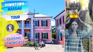 Nassau Bahamas  Downtown Nassau Walking Tour to the Queens Staircase  Port of Nassau Travel Guide [upl. by Onirefez799]