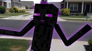 Minecraft Enderman In Real Life  Enderman Dance [upl. by Jezebel]