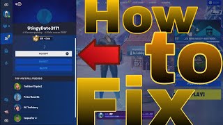 How to Fix The Friend Request Glitch amp Add Friends in Fortnite‼️ Works 100 [upl. by Anirdnajela86]