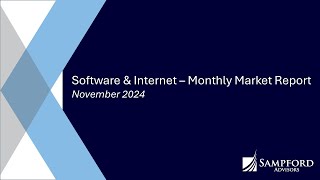 Software amp Internet  Monthly MampA amp VC Report November 2024 [upl. by Liva153]