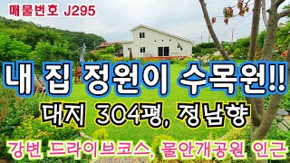 J 295 내집 정원이 수목원 대지304평 주변환경 수려한 경기도 광주 전원주택 남종면 퇴촌 숲부동산 급매물 [upl. by Burne]