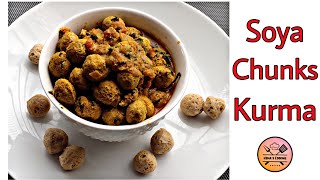 How to make Soya Chunks Kurma in Kannada  Soya Chunks Recipe  ಸೋಯಾ ಚಂಕ್ಸ್ ಕುರ್ಮಾ  Hemas Cooking [upl. by Sigmund]