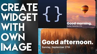 Custom Image as a Scriptable Widget  Change Text Colour and Height  Scriptable  iHelper [upl. by Hartmann]