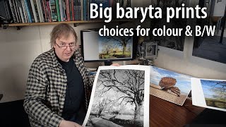 Baryta paper for big colourBampW prints  why choose it A review of PJ Heritage 310gsm baryta cotton [upl. by Adnicul]