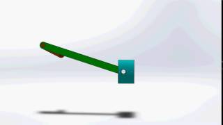 solidworks offset slider crank mechanism animation [upl. by Aliakim]