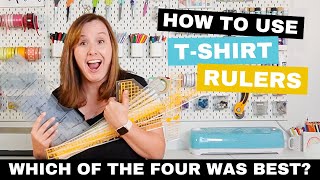 How to Use Four Types of TShirt Rulers for Placing Decals and Images on Shirts [upl. by Ocsirf]