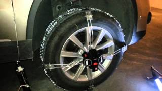 Test Installation of Thule KSummit K45 Snow Chains in VW Tiguan [upl. by Reginnej]