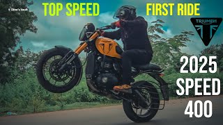 2025 Triumph Speed 400 First Ride Review  Exclusive [upl. by Eemiaj]