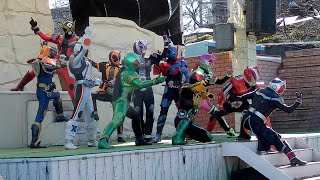 平成2期レジェンドライダー勢揃い「仮面ライダージオウ スペシャルショー」20181230 [upl. by Atinauq631]