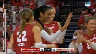 Full Game Wisconsin vs Nebraska Nov 23 2024  Womens College Volleyball  NCAA volleybal [upl. by Lesak266]