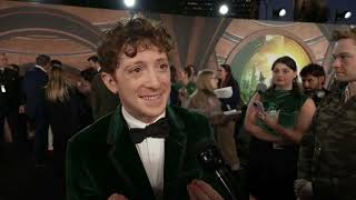 Ethan Slater Interview at Wicked Los Angeles Premiere [upl. by Marlo460]