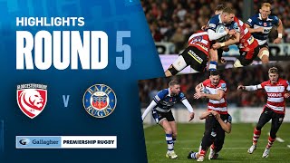 Gloucester v Bath  HIGHLIGHTS  Incredible SecondHalf Comeback  Gallagher Premiership 202324 [upl. by Nohshan]