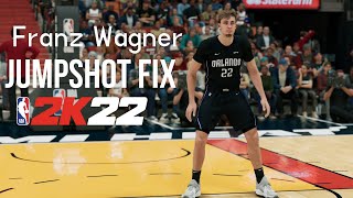 Franz Wagner Jumpshot FixNBA2K22 [upl. by Adnilym]