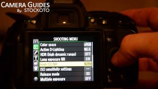 How to set High ISO Noise Reduction on a Nikon D5100  D5200 D5300 [upl. by Annohsat]