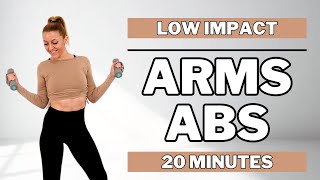 🔥20 Min STANDING ARMS amp ABS WORKOUT🔥ALL STANDING🔥NO SQUATSLUNGES🔥NO REPEATS🔥LIGHT DUMBBELLS🔥 [upl. by Asert951]