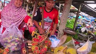 Pasar Pagi unik di Betong Thailand [upl. by Airyk]