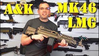 Airsoft  AampK Mk46 LMG French [upl. by Eciralc477]