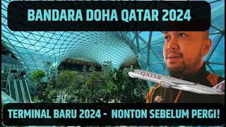 BANDARA DOHA QATAR REVIEW LENGKAP 12 jam transit di terminal baru QATAR AIRWAYS JAKARTA  vlog 74 [upl. by Doniv]