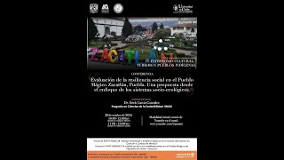 Evaluación de la resiliencia social en el Pueblo Mágico Zacatlán Puebla [upl. by Willet]