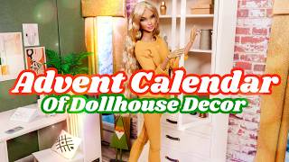 Opening Advent Calendar with Wooden Dollhouse Furniture amp Accessories [upl. by Ayatnahs]