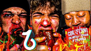 EXTREME 1 Hour Spicy Food Tiktok Compilation Pt3🥵🌶 [upl. by Lledal]