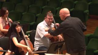 Christoph Eschenbachs rehearsal with the HK Phil on Brahms Symphony no1 [upl. by Tawsha]