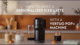 Nespresso Vertuo Pop  Over Ice Latte Coffee Preparation [upl. by Gracye]