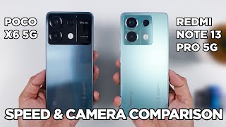 POCO X6 5G vs Redmi Note 13 Pro 5G SPEED TEST amp CAMERA Comparison  Zeibiz [upl. by Nylodnarb]