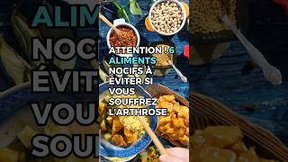 ATTENTION  6 Aliments Nocifs À Éviter Si Vous Souffrez LArthrose  Allez Santé [upl. by Gweneth]