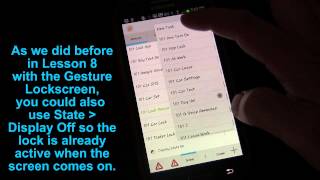 Tasker 101 Tutorials Lesson 16b  Screen State Variable SIMPLE Lock Screen Addnl Lock Options [upl. by Ahsiek]
