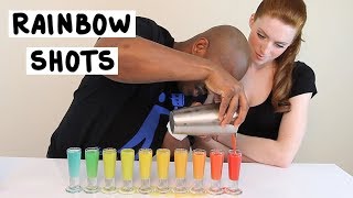 How to make Rainbow Shots  Tipsy Bartender [upl. by Atinej131]