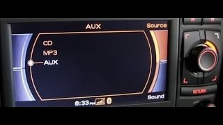 Audi RNSE bluetooth adapter instalation  coding AUX [upl. by Pish]