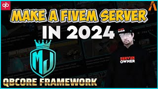 How to Make a FiveM Server in 2024 UPDATED  QBCore Framework  StepbyStep Tutorial  MJ DEV [upl. by Nonnag287]