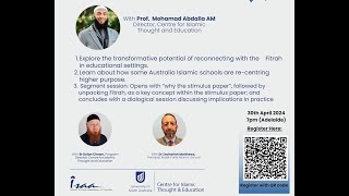 Journey to Distinction Webinar 1 Return Fitrah Recentering The Purpose of Education in Islam [upl. by Sherer870]