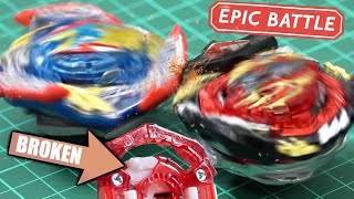 BROKE FIRST BATTLE  Divine Belial NxAd3 VS Ultimate Valkyrie LgV9  Beyblade Burst BUDB [upl. by Lytsirk]