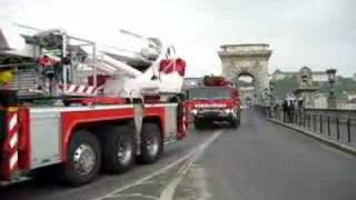 Firefighters in Budapest  Feuerwehr  Tűzoltók  Bombero  Pompier  Bombeiro  כבאי [upl. by Dlareme]