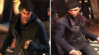 dishonored 2  Corvo VS Emily Opening Difference [upl. by Luwana]