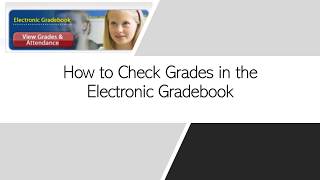 How to Check Grades in the Electronic Gradebook [upl. by Jarrow]