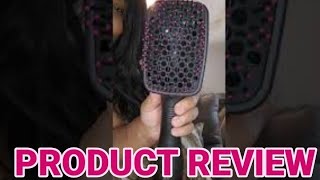 MY quotREVIEWquot ON THE REVLON WIG BRUSH HAIR DRYER [upl. by Jena510]