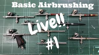 Flory Models LivePart 1 Basic airbrushing Live show [upl. by Waldron]