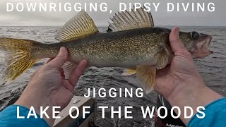 Downrigging dipsy divers and jigging Lake of the Woods August 242024 [upl. by Ojeibbob]