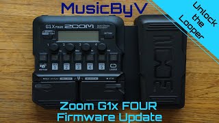 Zoom G1x Four Firmware Update  Ep 2  MusicByV [upl. by Belda]