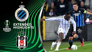 Club Brugge vs Beşiktaş Extended Highlights  UECL Group Stage MD 1  CBS Sports Golazo  Europe [upl. by Audy]