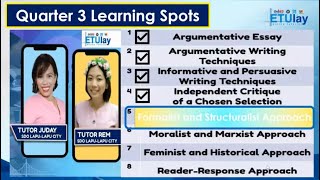 Structuralist and Formalist Approach  Grade 10 English  Quarter 3 Week 5 [upl. by Ravaj]