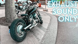 Yamaha Dragstar XVS 650 Bobber  POV RAW PURE ENGINE SOUND 4K [upl. by Steffy561]