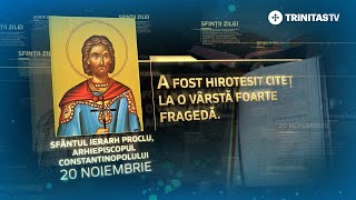 Sfântul Ierarh Proclu arhiepiscopul Constantinopolului – 20 noiembrie Sinaxar [upl. by Kaia]