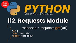 Python Requests  Requests Module  Read JSON from API [upl. by Seed]