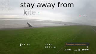 DEICH flight with cinebot30 FPV NORDSEE heavy WIND [upl. by Koenig]