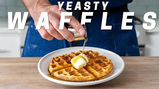 YEASTED WAFFLES 3 BrunchReady Recipes Buttered Sweet amp Savory [upl. by Sholom15]